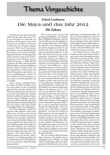 Erhard Landmann Die Maya und das Jahr 2012 Die Fakten