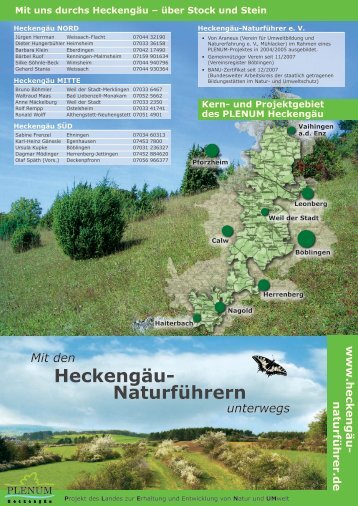 Heckengäu- Naturführern - UN Dekade Biologische Vielfalt