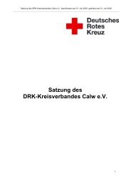 Satzung als PDF-Download - DRK-KV-Calw eV
