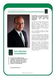 An interview with Conrad Winkler - Emerald