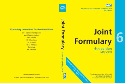 6 Joint Formulary Nhs Devon