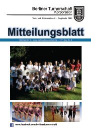 Mitteilungsblatt - Berliner Turnerschaft