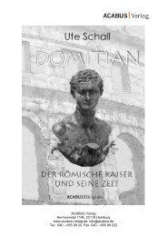Ute Schall Domitian Der römische Kaiser und ... - ACABUS Verlag