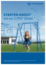 STARTER-KREDIT mit nur 2,75%* Zinsen. - Volksbank Ried im ...
