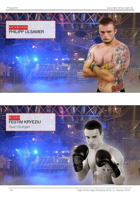 Webdesign - Fight of the Night