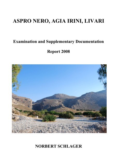 RESEARCH REPORT FOR 2008, cont.