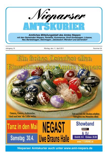 günstig auch im Shop - www.riemserbk.de - Amt Niepars