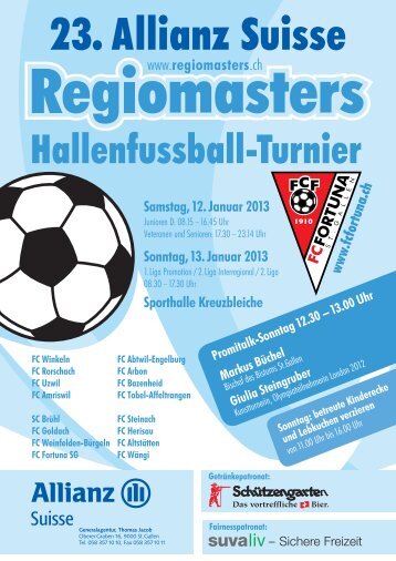 Informationen zum Hallenfussball-Turnier - acrevis