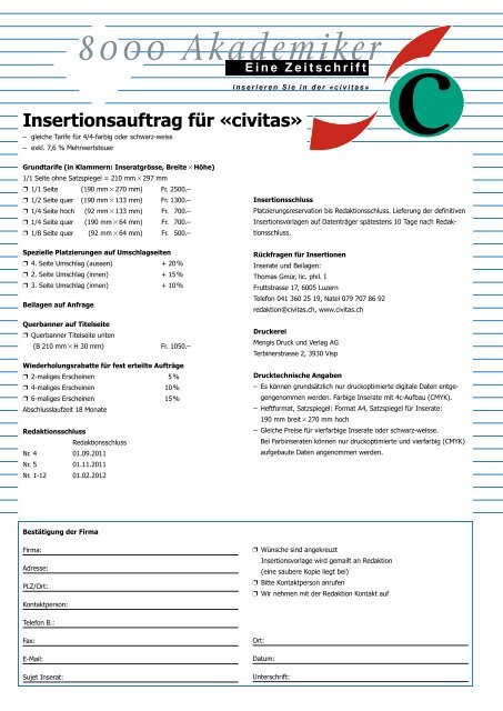 Ausgabe 3 2011 • Zentralfest zum 12. Mal in Sursee ... - Schw. StV