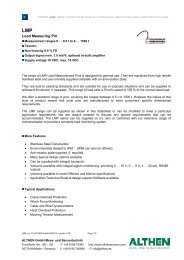 Datasheet load cell LMP - Althen GmbH