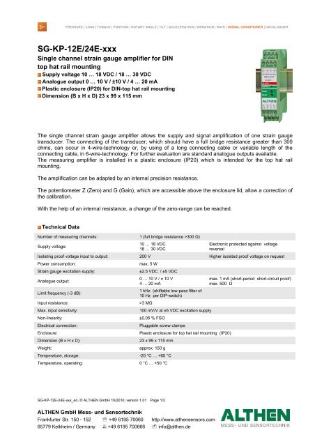 SG KP 12E 24E xxx W W W A L T H E R I S C O M 