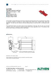 Datasheet seat belt tension load cell ALF305 - Althen GmbH