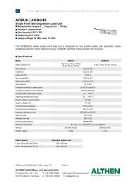 Datasheet Load Cell AOBUH - Althen GmbH