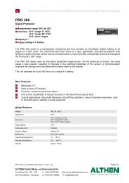 Datasheet PRO 360 - digital Protractor - Althen GmbH