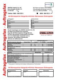 A u ftrag sfax - Stiebel Eltron