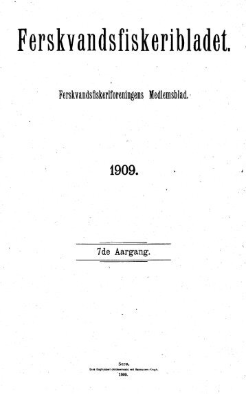 Ferskvandsfiskeribladet 1909 - Runkebjerg.dk