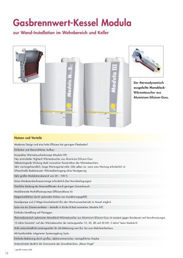 Gasbrennwert-Kessel Modula - Paradigma