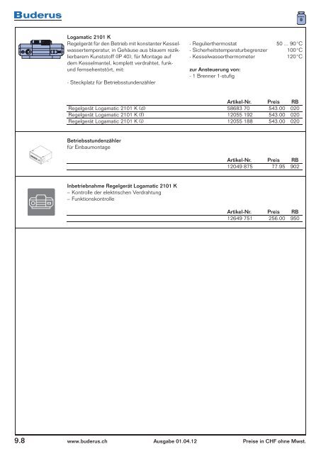 Katalog Wärmeverteilung