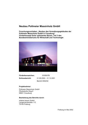 Neubau Pollmeier Massivholz GmbH - ZUB