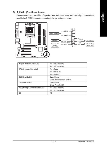 GA-K8VM800M / GA-K8VM800M-RH - visit site - Gigabyte