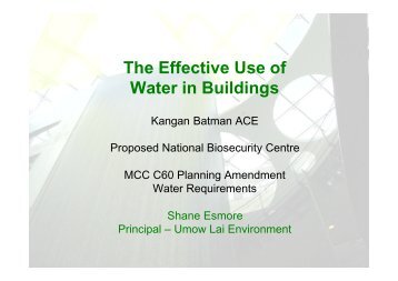 The Effective Use of Water in Buildings - Airah