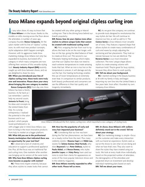 Enzo milano store clipless curling iron