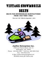 FD KEES MANUFACTURING 12354 Replacement Belt