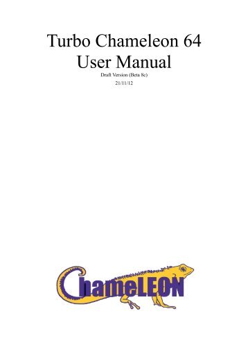 Turbo Chameleon 64 User Manual - [ jens schoenfeld ] GmbH ...