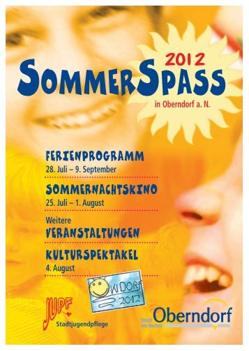 Das aktuelle SOMMERSPASS-Heft - Oberndorf am Neckar