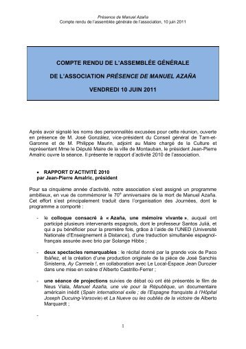 télécharger le compte rendu au - Association Presence de Manuel ...