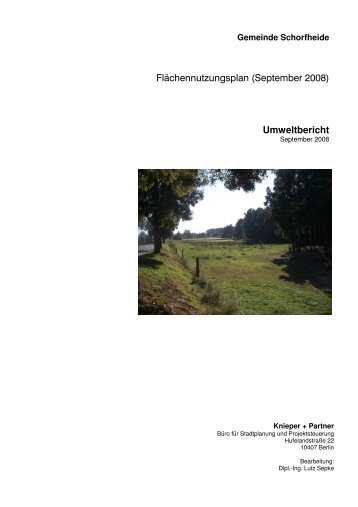 Umweltbericht - Gemeinde Schorfheide