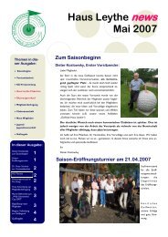 Ausgabe Mai 2007.pub - Gelsenkirchener Golfclub Haus Leythe e.V.