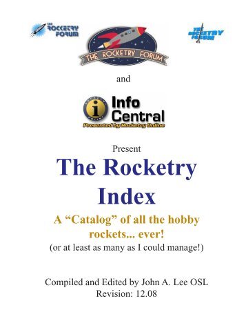 Rocketry Index 12-08.pdf - The Rocketry Forum