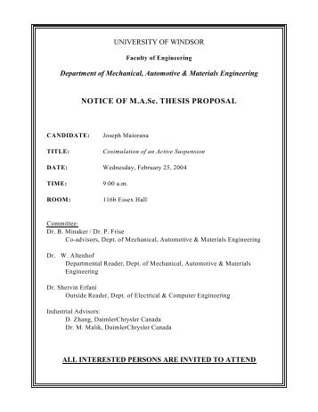 masc thesis proposal Whole thesis template use this to produce the whole thesis in one long word document it contains all of the required sections from title page to. masc thesis proposal Whole thesis template use this to produce the whole thesis in one long word document it contains all of the required sections from title page to.
