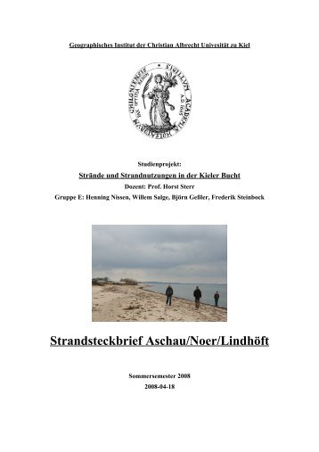 Strandsteckbrief Aschau/Noer/Lindhöft - Die Kieler Bucht und ihre ...