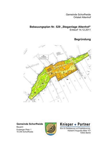 Bebauungsplan Nr. 529 „Steganlage Altenhof“ - Gemeinde ...