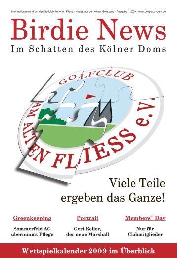 Viele Teile ergeben das Ganze! - Golfplatz Am Alten Fliess e.V.