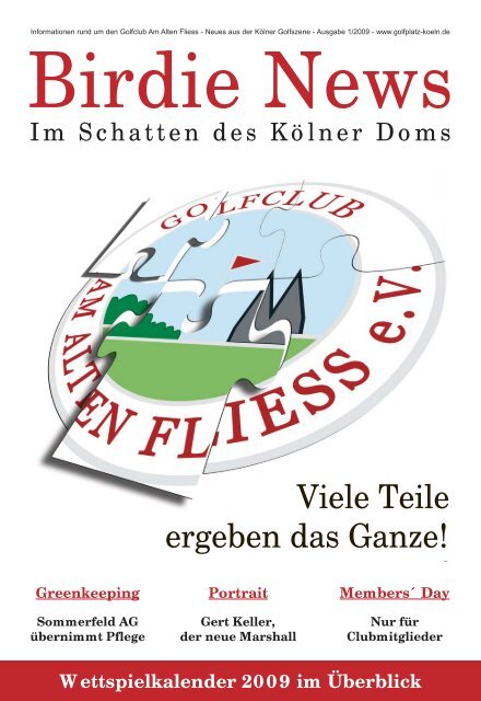 Viele Teile ergeben das Ganze! - Golfplatz Am Alten Fliess e.V.