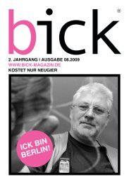 â€œstadtflohâ€ mal anders - BICK Magazin. Mensch, Berlin