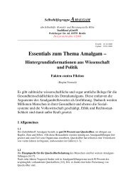 Essentials zum Thema Amalgam – Hintergrundinformationen aus ...