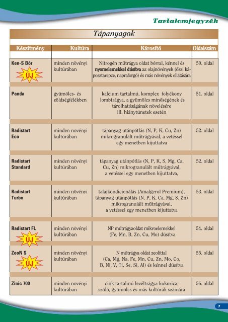 Gyomirtó szerek Készítmény Kultúra Károsító Oldalszám
