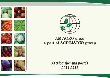 Katalog sjemena povrća 2012.pdf - AM AGRO doo