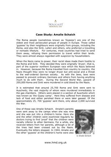 www.hmd.org.uk Case Study: Amalie Schaich