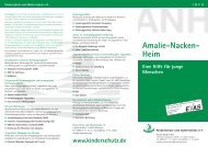 Flyer Amalie-Nacken-Heim - Kinderschutz eV