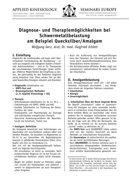 Diagnose- und Therapiemöglichkeiten bei ... - Transition Towns