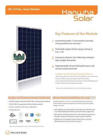 HSL 72 Poly - Smart Module - Ecobuild