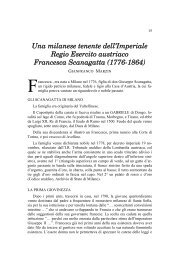 Una milanese tenente dell'Imperiale Regio Esercito austriaco ...