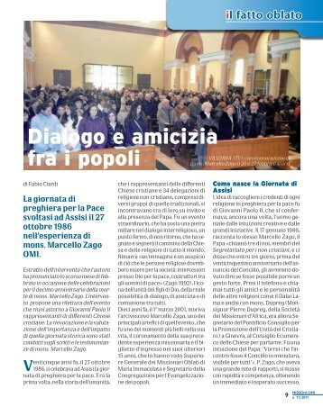 Dialogo e amicizia fra i popoli - Missionari OMI