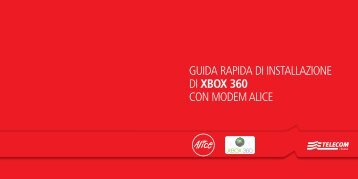 Guida rapida di installazione Xbox 360 con Alice