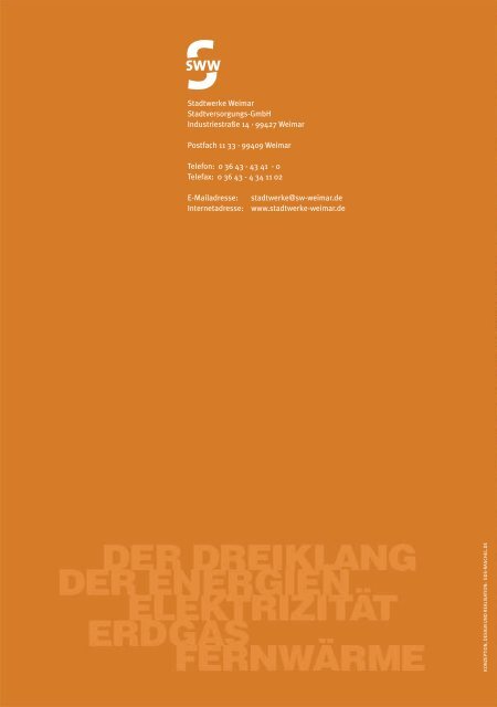 Geschäftsbericht_2010 - Stadtwerke Weimar
